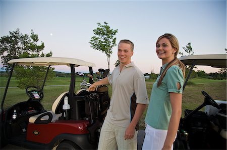 Couple on Golf Course, Burlington, Ontario, Canada Stock Photo - Premium Royalty-Free, Code: 600-02701119
