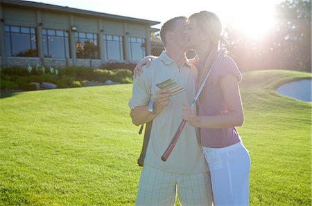 Couple at a Golf Course, Burlington, Ontario, Canada Stock Photo - Premium Royalty-Free, Code: 600-02701166
