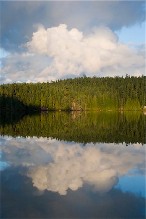 simsearch:6119-07969005,k - Storm Clouds over Gunflint Lake, Cortes Island, British Columbia, Canada Stock Photo - Premium Royalty-Free, Code: 600-02702626