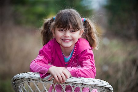 fossetta - Portrait of Little Girl Fotografie stock - Premium Royalty-Free, Codice: 600-02724716