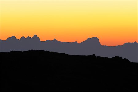Sunset Over Hohe Tauern, Austria Stock Photo - Premium Royalty-Free, Code: 600-02738330