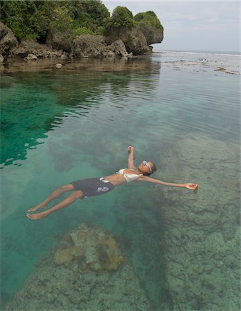 Magpupungko Lagoon, Pilar, Siargao Island, Surigao del Norte, Mindanao, Philippines Photographie de stock - Premium Libres de Droits, Code: 600-02738362