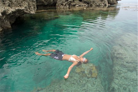 filipino (lugares y cosas) - Magpupungko Lagoon, Pilar, Siargao Island, Surigao del Norte, Mindanao, Philippines Foto de stock - Sin royalties Premium, Código: 600-02738431