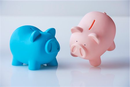 financial gain - Piggy Banks Stock Photo - Premium Royalty-Free, Code: 600-02797959