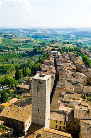 san gimignano, province of siena, italy - San Gimignano, Siena Province, Tuscany, Italy Stock Photo - Premium Royalty-Free, Code: 600-02828588