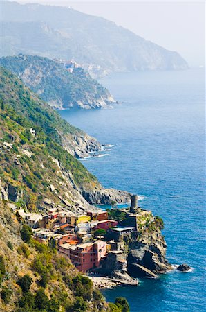 Vernazza, Province de La Spezia, Cinque Terre, Ligurie, Italie Photographie de stock - Premium Libres de Droits, Code: 600-02828614