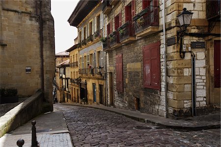 español - Cobbled Street in Old Town San Nicolas, Spain Foto de stock - Sin royalties Premium, Código: 600-02834043