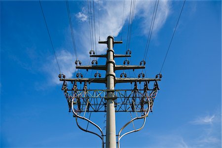 power lines in the sky - Electrical Tower, Glesch, Bergheim, Germany Stock Photo - Premium Royalty-Free, Code: 600-02832967