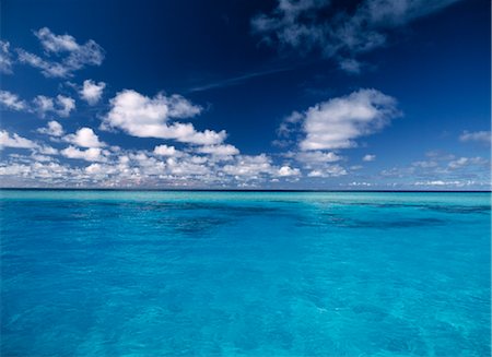 Tropical Seascape, Sea & Blue Sky Stock Photo - Premium Royalty-Free, Code: 600-02885987