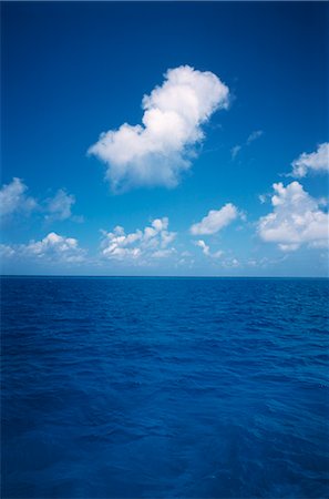 Tropical Seascape, Sea & Blue Sky Stock Photo - Premium Royalty-Free, Code: 600-02886000