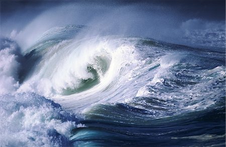 Storm, Wave, Ocean, Waimea Bay, Hawaii Foto de stock - Sin royalties Premium, Código: 600-02886124