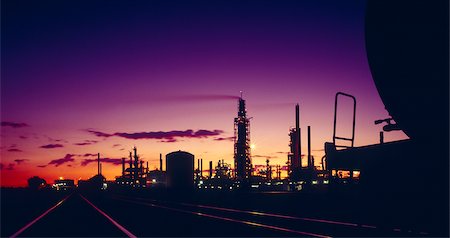 refinería - Oil Refinery, Victoria, Australia Foto de stock - Sin royalties Premium, Código: 600-02886532