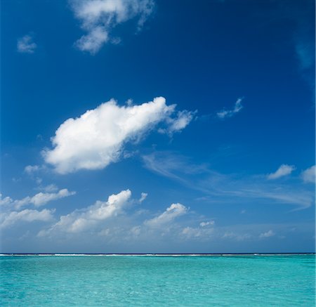 paradise (place of bliss) - L'océan et le ciel Photographie de stock - Premium Libres de Droits, Code: 600-02886555