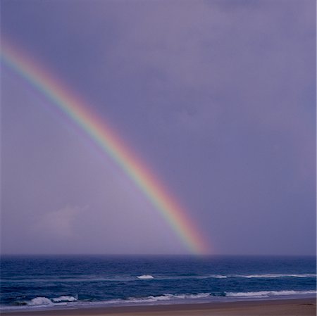 Rainbow over Ocean Foto de stock - Sin royalties Premium, Código: 600-02886612