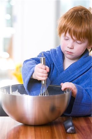 pancake bake - Little Boy Baking Stock Photo - Premium Royalty-Free, Code: 600-02883065