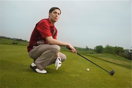 simsearch:600-02973173,k - Man Golfing Stock Photo - Premium Royalty-Free, Code: 600-02883089