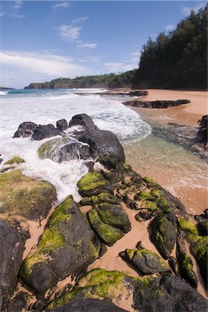 Beach, Kauai, Hawaii, USA Stock Photo - Premium Royalty-Free, Code: 600-02912137