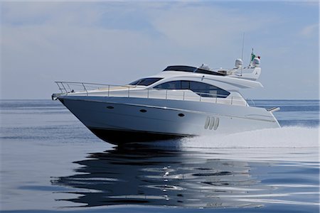 Abacus 52 Motorboat, Sicily, Italy Foto de stock - Sin royalties Premium, Código: 600-02912377