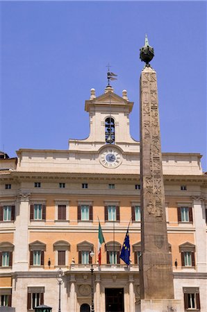 Chamber of Deputies, Montecitorio Square, Rome, Latium, Italy Foto de stock - Sin royalties Premium, Código: 600-02935375