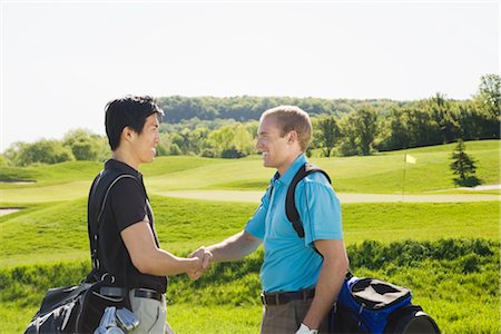 fine herb - Hommes au parcours de Golf Photographie de stock - Premium Libres de Droits, Code: 600-02935460