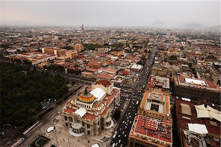 Aerial View of Downtown Mexico City, Mexico Foto de stock - Sin royalties Premium, Código: 600-02943219