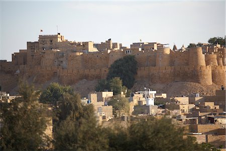 Jaisalmer Fort, Jaisalmer, Rajasthan, India Foto de stock - Sin royalties Premium, Código: 600-02958042