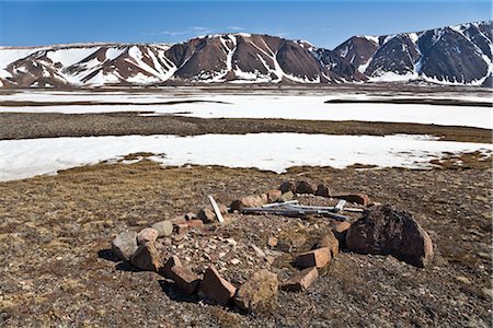 Lieu de sépulture Inuit, Craig Harbour, île d'Ellesmere, Nunavut, Canada Photographie de stock - Premium Libres de Droits, Code: 600-02967548