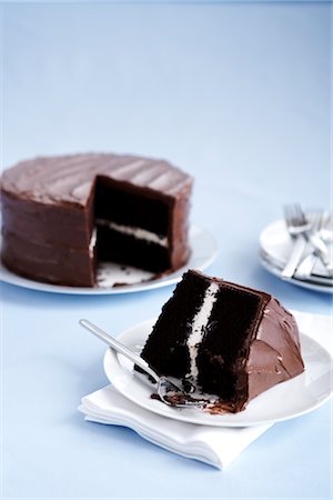 simsearch:600-08274204,k - Chocolate Cake Stock Photo - Premium Royalty-Free, Code: 600-02967817