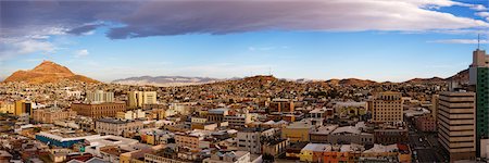 panoramic and building exterior and sky - Cerro Coronel, Chihuahua, Chihuahua, Mexico Stock Photo - Premium Royalty-Free, Code: 600-03004104