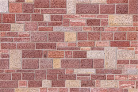 red sandstone - Mur de grès, Bavière, Allemagne Photographie de stock - Premium Libres de Droits, Code: 600-03017016