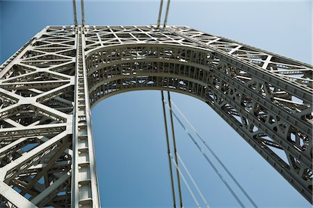 George Washington Bridge, New York City, New York, USA Foto de stock - Sin royalties Premium, Código: 600-03017104