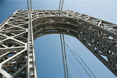 puente de manhattan - George Washington Bridge, New York City, New York, USA Foto de stock - Sin royalties Premium, Código: 600-03017104