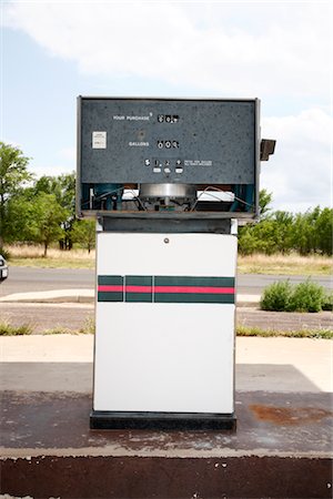Gas Pump, Marathon, Texas, USA Foto de stock - Sin royalties Premium, Código: 600-03017346