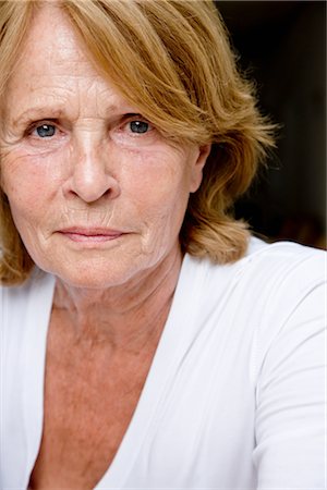 face woman senior - Portrait of Woman Stock Photo - Premium Royalty-Free, Code: 600-03069301