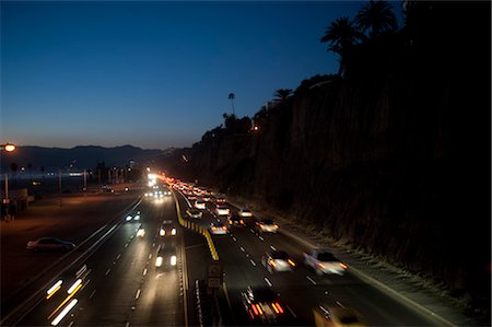 Highway, Santa Monica, Los Angeles County, California, USA Stock Photo - Premium Royalty-Free, Code: 600-03075130