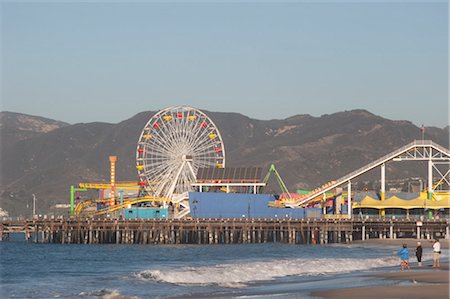 roller-coaster - Parc d'attractions, Santa Monica, Los Angeles County, Californie, Etats-Unis Photographie de stock - Premium Libres de Droits, Code: 600-03075140