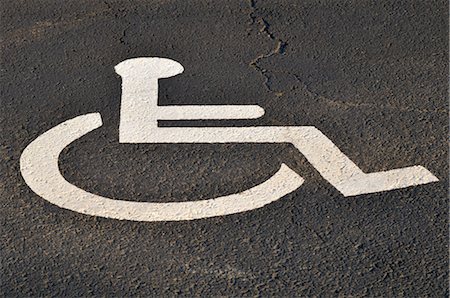 parking lot close up - Wheelchair Access Sign Foto de stock - Sin royalties Premium, Código: 600-03152226