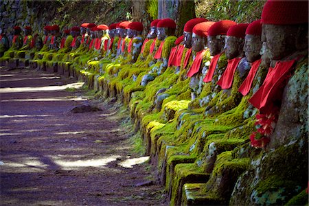 Buddha Statues, Nikko National Park, Kanto Region, Japan Stock Photo - Premium Royalty-Free, Code: 600-03152240