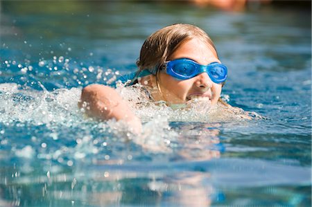 play swim girl photos - Girl Swimming Stock Photo - Premium Royalty-Free, Code: 600-03152340