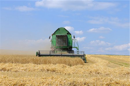 Mähdrescher, Franken, Bayern, Deutschland Stockbilder - Premium RF Lizenzfrei, Bildnummer: 600-03152832