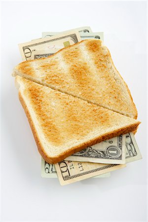 sandwich nobody top view - Money Sandwich Stock Photo - Premium Royalty-Free, Code: 600-03178894