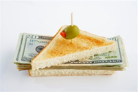 polygonal - Money Sandwich Foto de stock - Sin royalties Premium, Código: 600-03178898