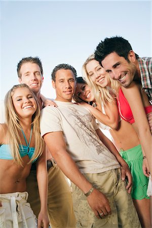 friends summer 30 - Group of People Stock Photo - Premium Royalty-Free, Code: 600-03179267