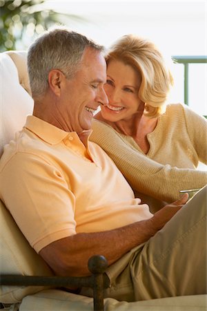 Paar, sitzen auf der Terrasse, Florida, USA Stockbilder - Premium RF Lizenzfrei, Bildnummer: 600-03171696