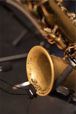 saxofón - Close Up of Saxophone Foto de stock - Sin royalties Premium, Código: 600-03194852