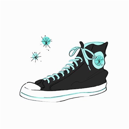 Illustration of Sneaker Foto de stock - Sin royalties Premium, Código: 600-03210562