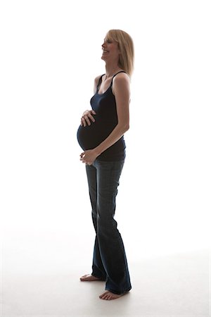 parto - Portrait of Pregnant Woman Foto de stock - Sin royalties Premium, Código: 600-03228629