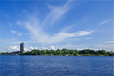 La rivière Daugava, Riga, Riga District, Lettonie Photographie de stock - Premium Libres de Droits, Code: 600-03229836