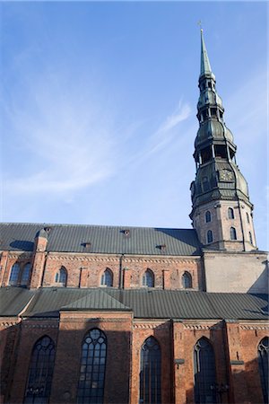 Saint Peter's Church, Old Town, Riga, Riga District, Latvia Foto de stock - Sin royalties Premium, Código: 600-03229840