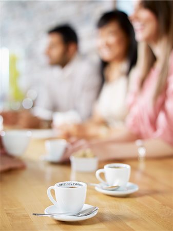 Cups of Coffee at Wine Bar, Toronto, Ontario, Canada Foto de stock - Sin royalties Premium, Código: 600-03230243